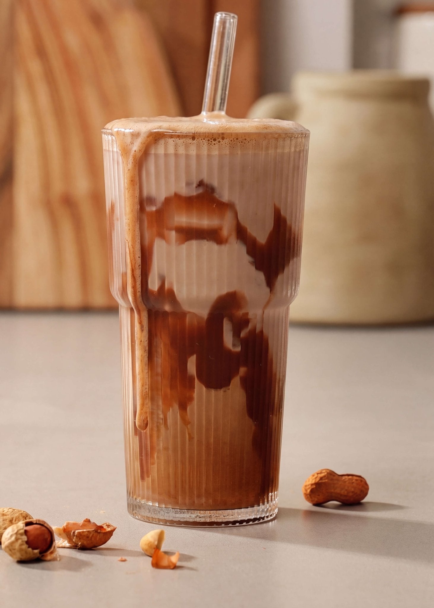 Choc PB Iced Latte (Decaf) - Nuzest UK