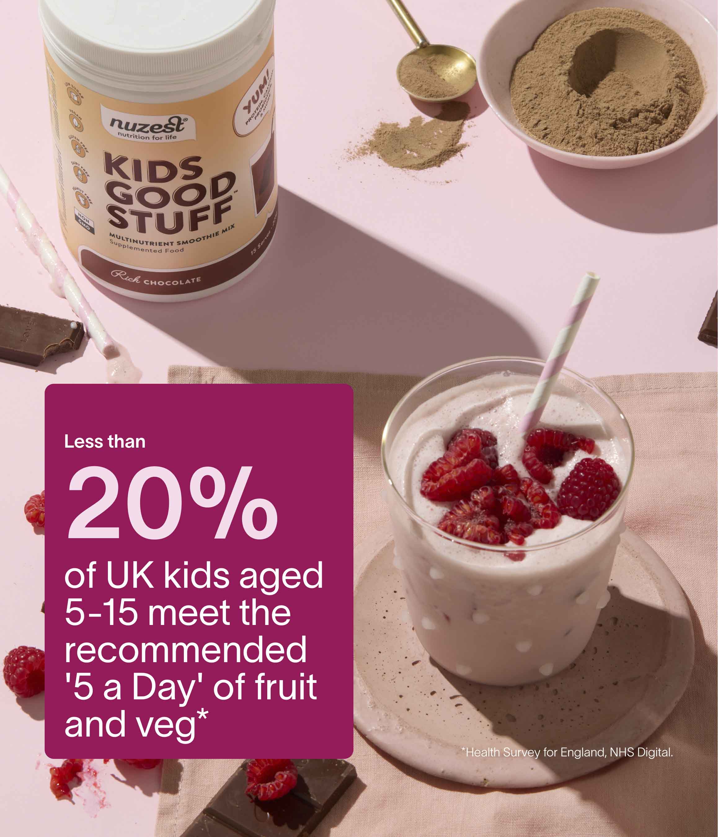 Nuzest - Kids Good Stuff Sachets - Rich Chocolate Single Sachet (1 Serving) 5