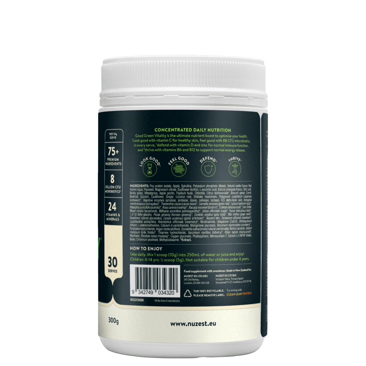 Nuzest - Good Green Vitality 300g Subscription - 300g (30 Servings) 5